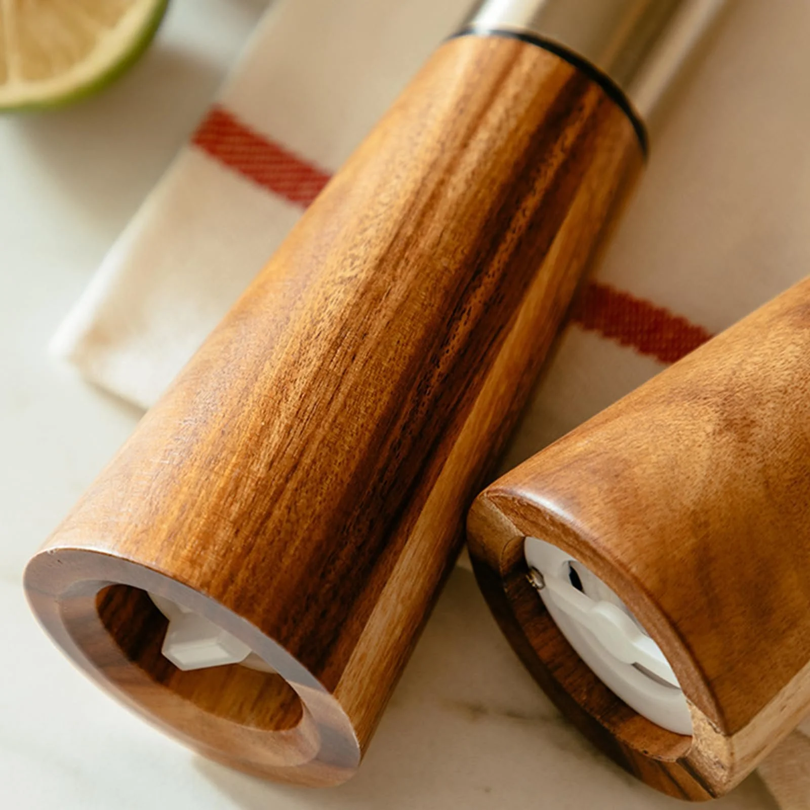 Набор Мельница с поддоном Ручная кухонная принадлежность Дерево, фото №4