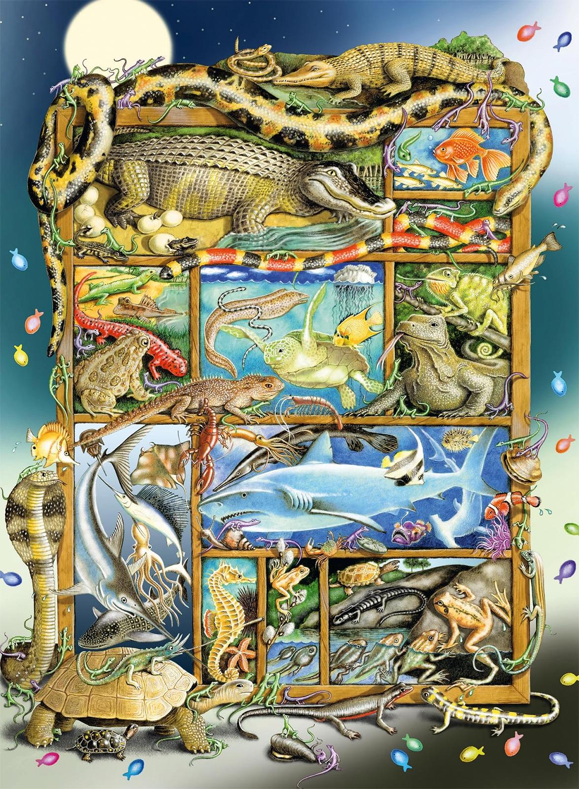Дитячий пазл Ravensburger Reptile on Shelf 12000866 200 деталей XXL від 8 років, фото №2