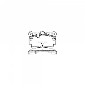 Комплект гальмівних колодок, дискове гальмо TRISCAN 8110 29050 для AUDI PORSCHE VW - Фото 1