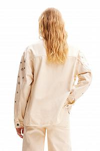 Джинсова куртка Desigual Flowers Жіноча synthetic.ua - Фото 1