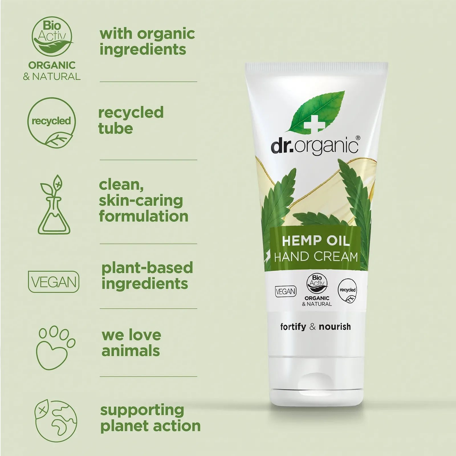 Крем Dr. Organic Конопляна Олія 100 мл, фото №3 Крем Dr. Organic Конопляна Олія 100 мл, фото №3