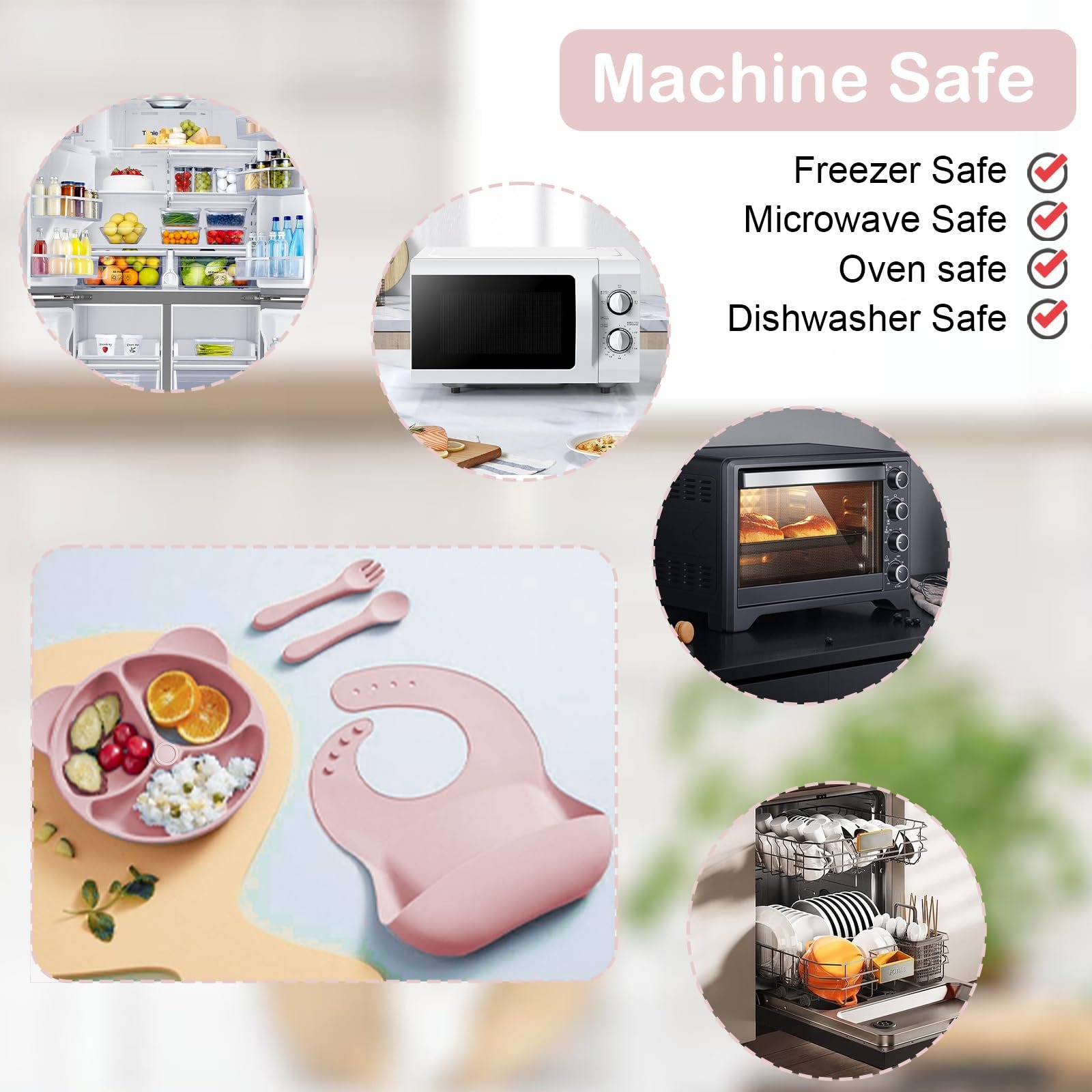 Набор детской посуды Bizcasa силиконовый 9 предметов, фото №3 Набор детской посуды Bizcasa силиконовый 9 предметов, фото №3