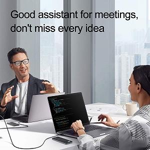 Умные очки-переводчик Bewinner AI Bluetooth 5.3, линзы против синего света, открытый звук, IP67 synthetic.ua - Фото 1