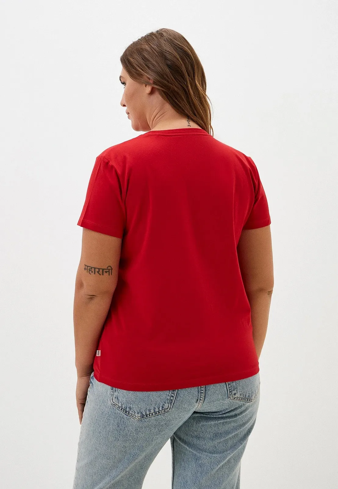 Женская футболка Guess Jeans, Красная, S, фото №2