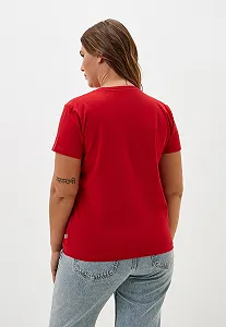 Женская футболка Guess Jeans, Красная, S synthetic.ua - Фото 1