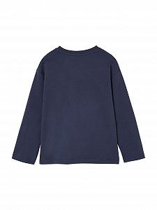 Рубашка с длинными рукавами Vertbaudet для мальчиков с двухсторонними пайетками synthetic.ua - Фото 1