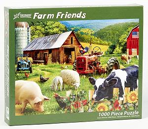 Пазл Vermont Christmas Company Farm Friends 1000 деталей synthetic.ua - Фото 1