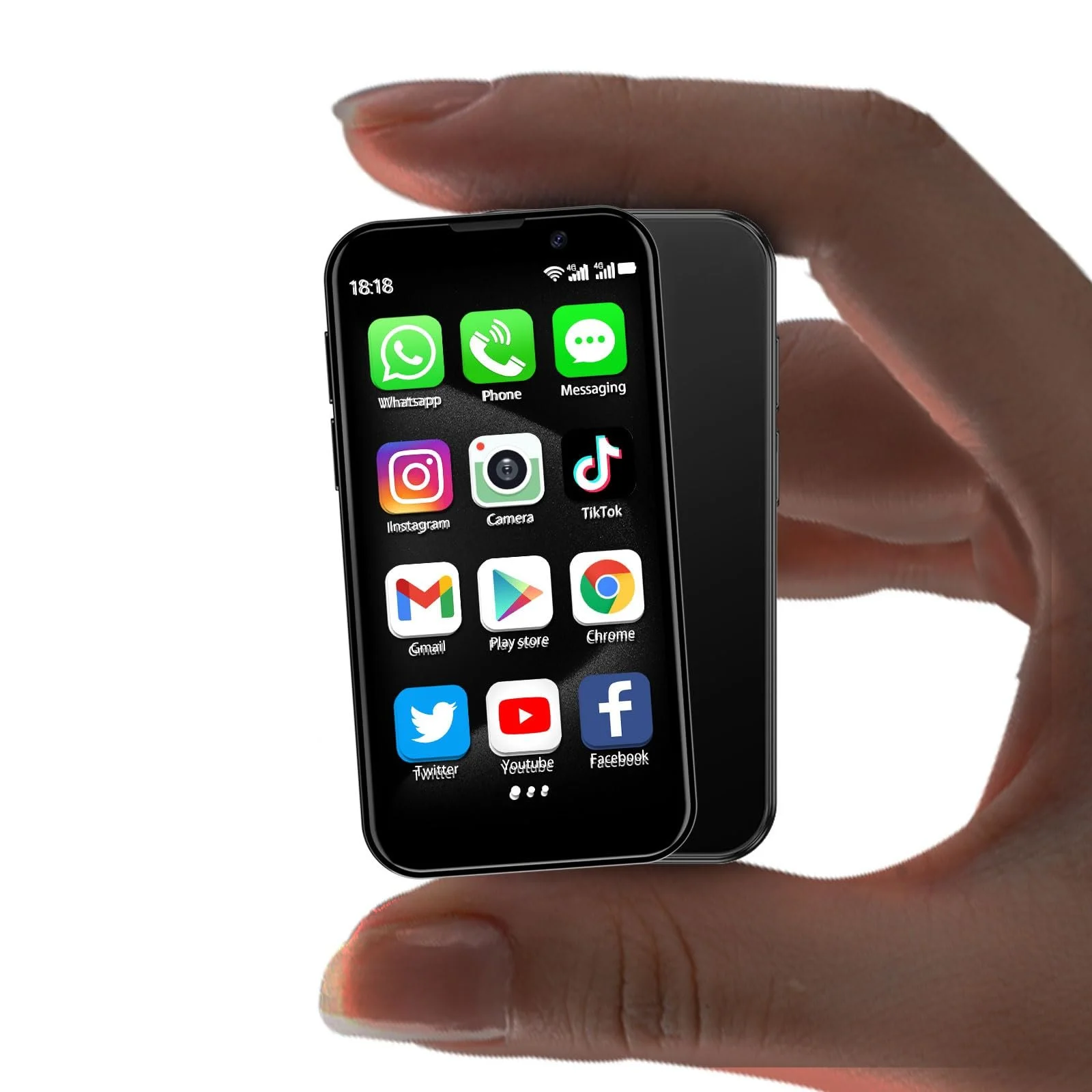 Міні-смартфон Android 3.0" HD Touch Screen Quad-Core Dual SIM 2GB+16GB Чорний/Синій/Рожевий, фото №1