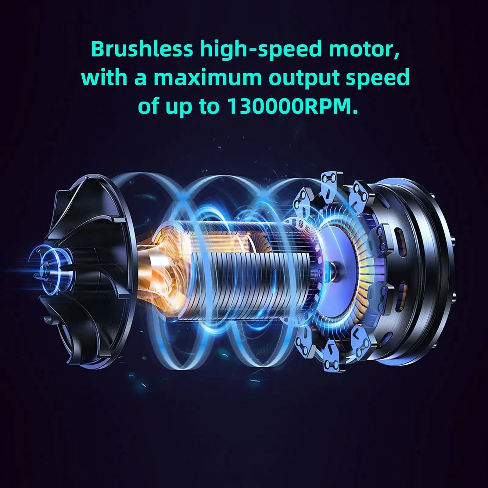 Електричний повітродувка 130 000 RPM портативний, фото №4 Електричний повітродувка 130 000 RPM портативний, фото №4