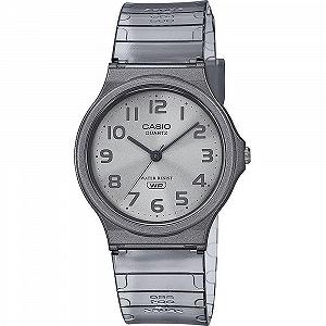 Унісекс Годинник Casio Quartz MQ-24S-8BEF, 35.00 мм, Білий аналоговий циферблат, Сірий пластиковий/полімерний браслет - Фото 1