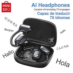 Наушники-переводчик AI MINISO MS162 3-в-1 synthetic.ua - Фото 1