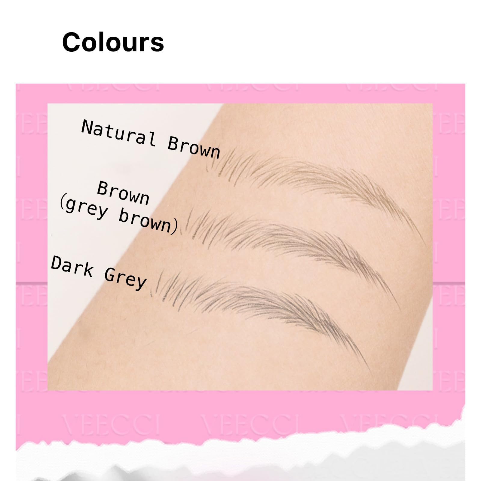 Олівець для брів Trockene Augenbrauenstift 4-х кінцевий Black, фото №4