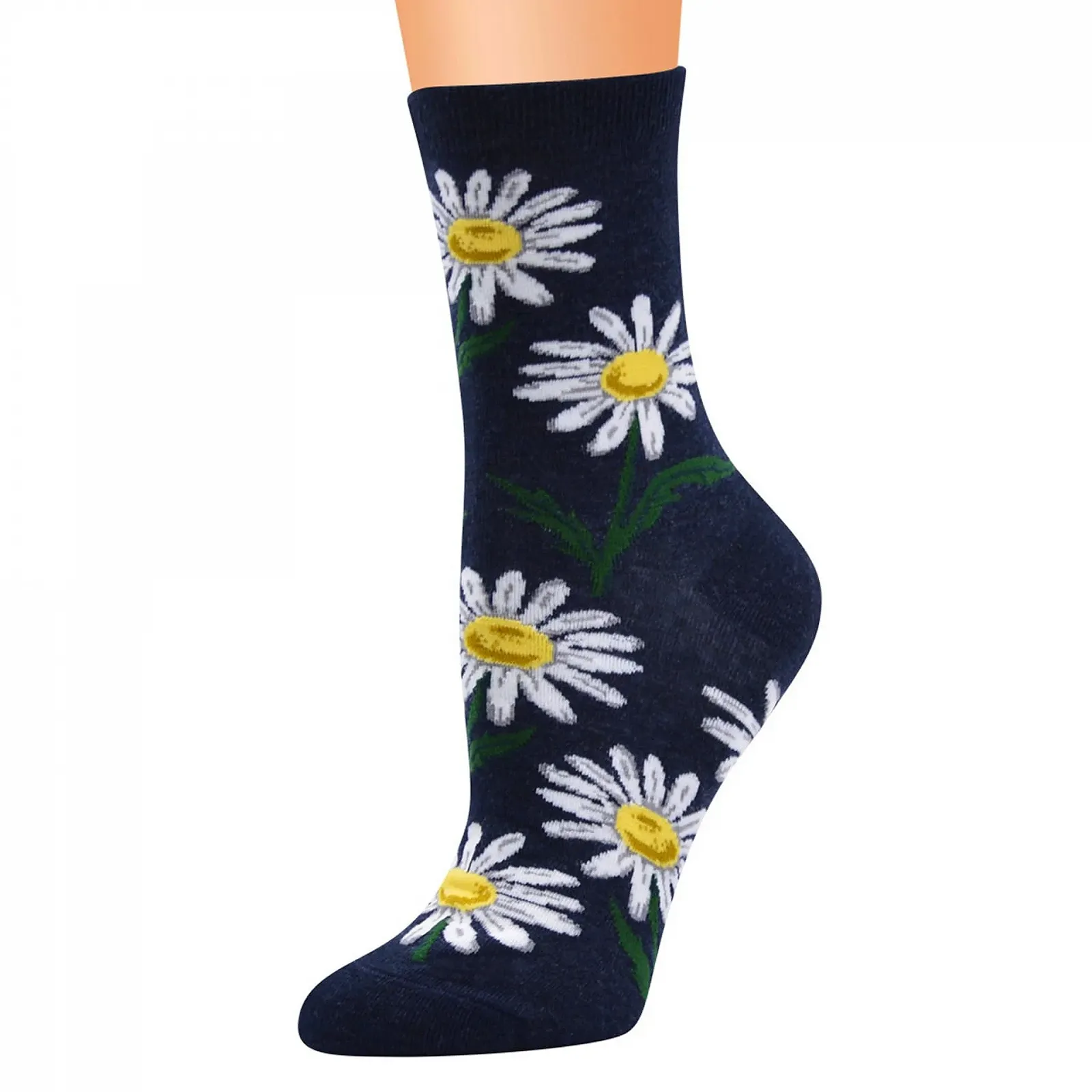 Жіночі В'язані Шкарпетки Бавовна Милий Мультяшний Візерунок, фото №2