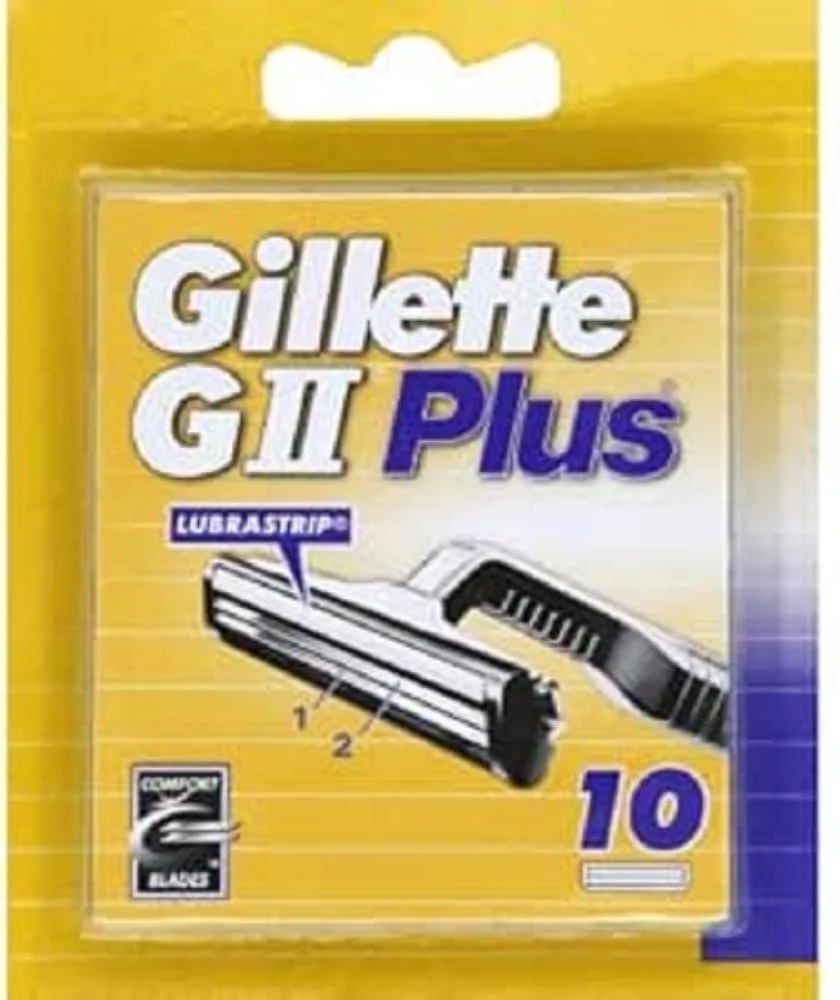 Сменные кассеты Gillette GII Plus 10 шт, фото №1