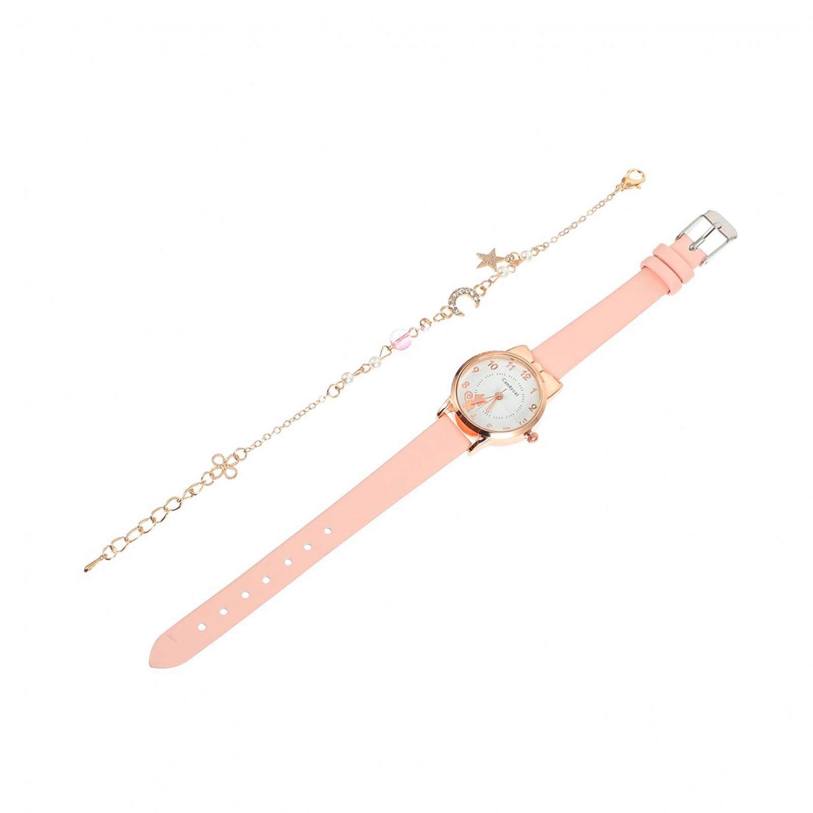 Часы-браслет LIFKOME Cute Cat Moon для женщин, розовое стекло, фото №1 Часы-браслет LIFKOME Cute Cat Moon для женщин, розовое стекло, фото №1