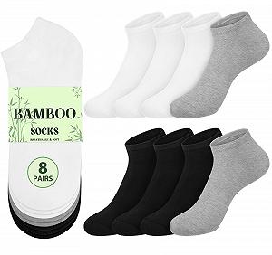 Носки Trainer Bamboo Женские Короткие Ankle Half Sports Gifts для Женщин, 6-8 пар - Фото 1