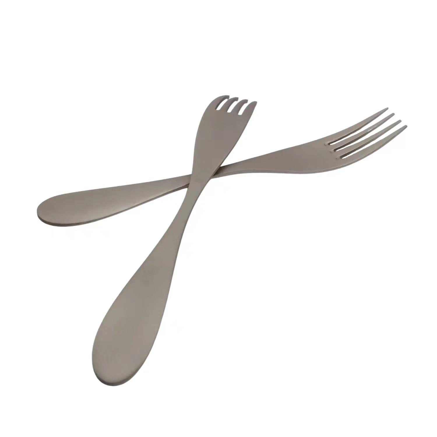 Спорк RISON-Titanium Ultra Light and High Quality для походов, рыбалки или других активностей на открытом воздухе (упаковка 2 шт.), фото №1