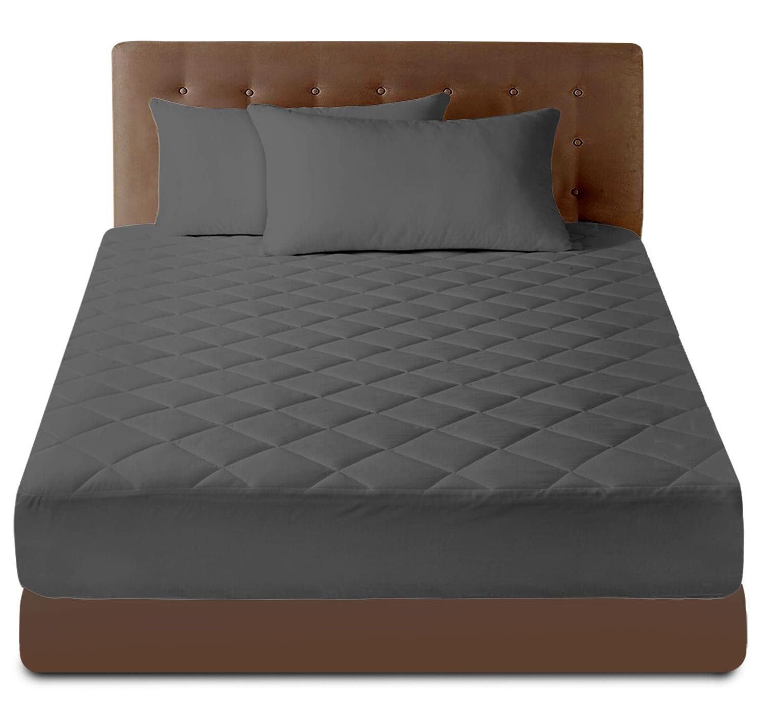 Наматрасник King Size GAVENO CAVAILIA 40 см Глубокий Дышащий Наматрасник (150x200 см) Антиаллергенный Наматрасник Угольный, фото №1