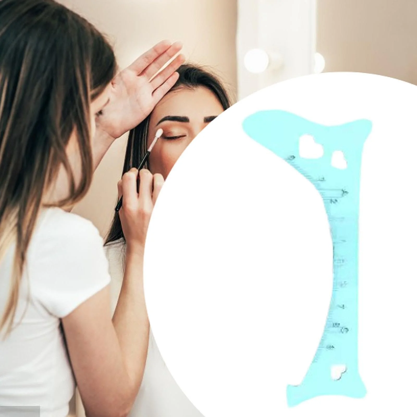 Инструмент для подводки глаз perfeclan Многоцелевой трафарет, фото №4 Инструмент для подводки глаз perfeclan Многоцелевой трафарет, фото №4