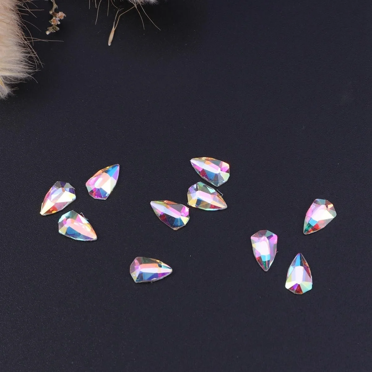 Стразы для ногтей Healvian 3 набора Кристалл драгоценные камни плоские задники для маникюра 10 штук * 3, фото №8
