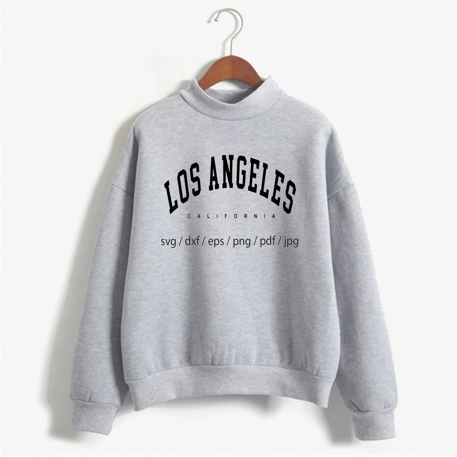 Женская Толстовка YEBIRAL Пуловер Los Angeles Letter Print Теплая Повседневная, фото №2 Женская Толстовка YEBIRAL Пуловер Los Angeles Letter Print Теплая Повседневная, фото №2