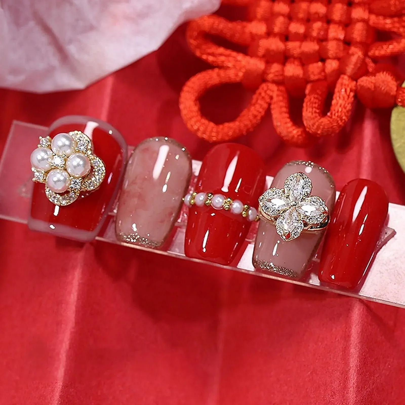 Стразы для ногтей Tyenaza 10 шт. Разные формы, фото №8