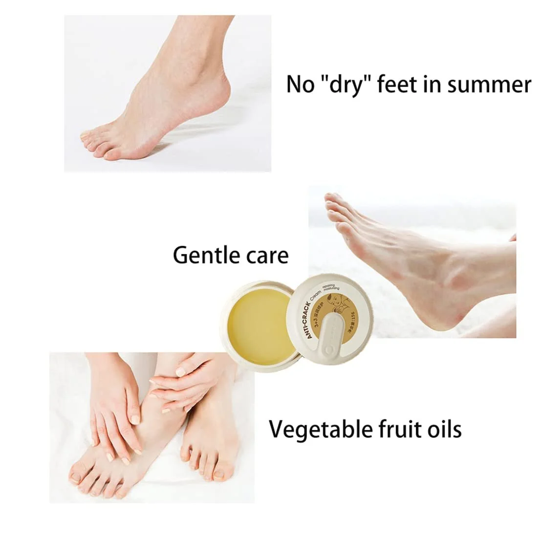 Крем для ног и рук зимний для потрескавшейся кожи увлажняющий портативный для взрослых и детей, фото №3