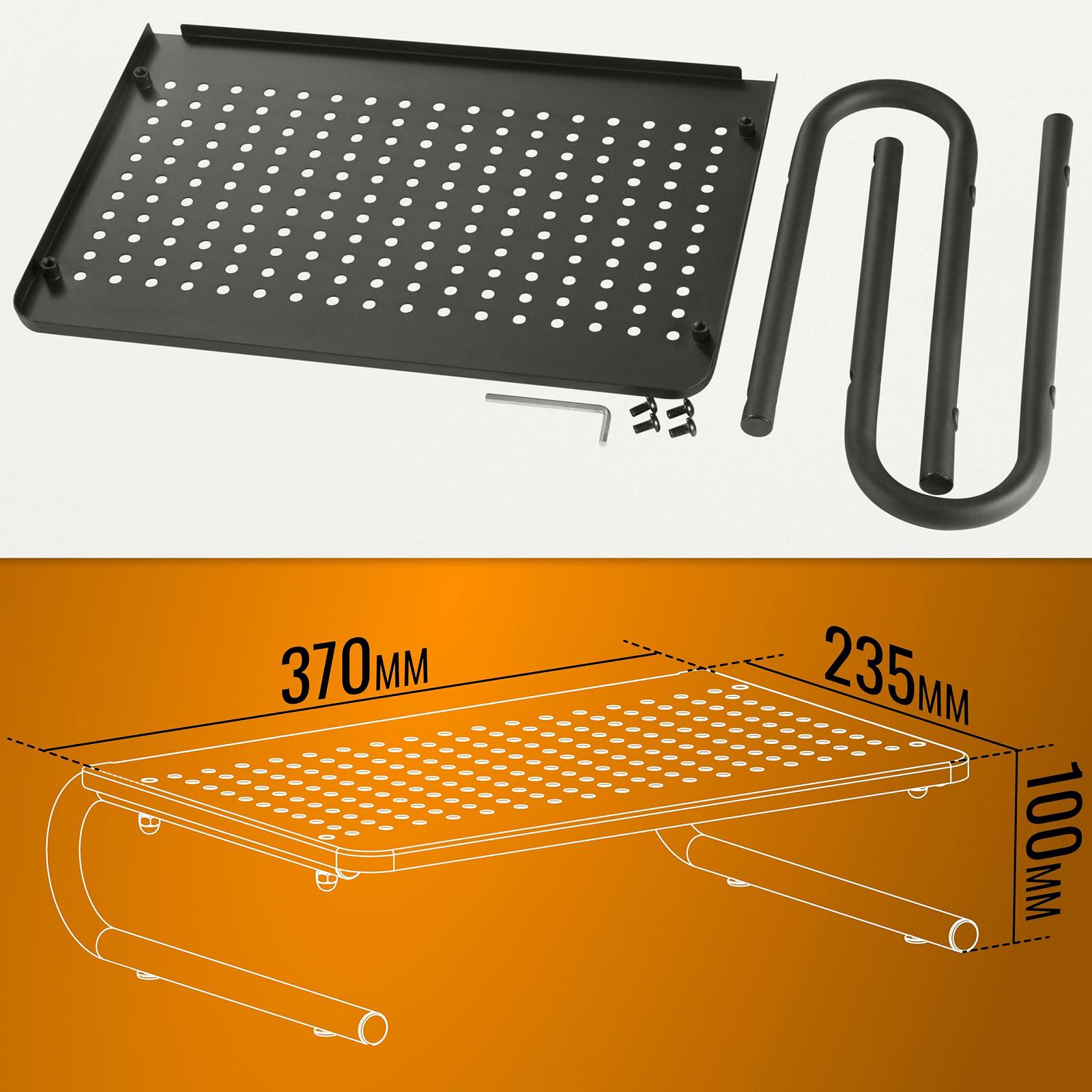 Підставка для монітора RICOO FS082B Універсальна для ноутбука Органайзер База для принтера Сканера Проектора Шафа П'єдестал Полиця для одного екрана Підвищення дисплея Стіл Чорний, фото №7 Підставка для монітора RICOO FS082B Універсальна для ноутбука Органайзер База для принтера Сканера Проектора Шафа П'єдестал Полиця для одного екрана Підвищення дисплея Стіл Чорний, фото №7