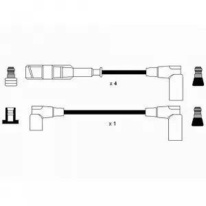 Комплект проводів запалювання NGK 0742 для MERCEDES-BENZ STEYR SMART MAYBACH synthetic.ua - Фото 1