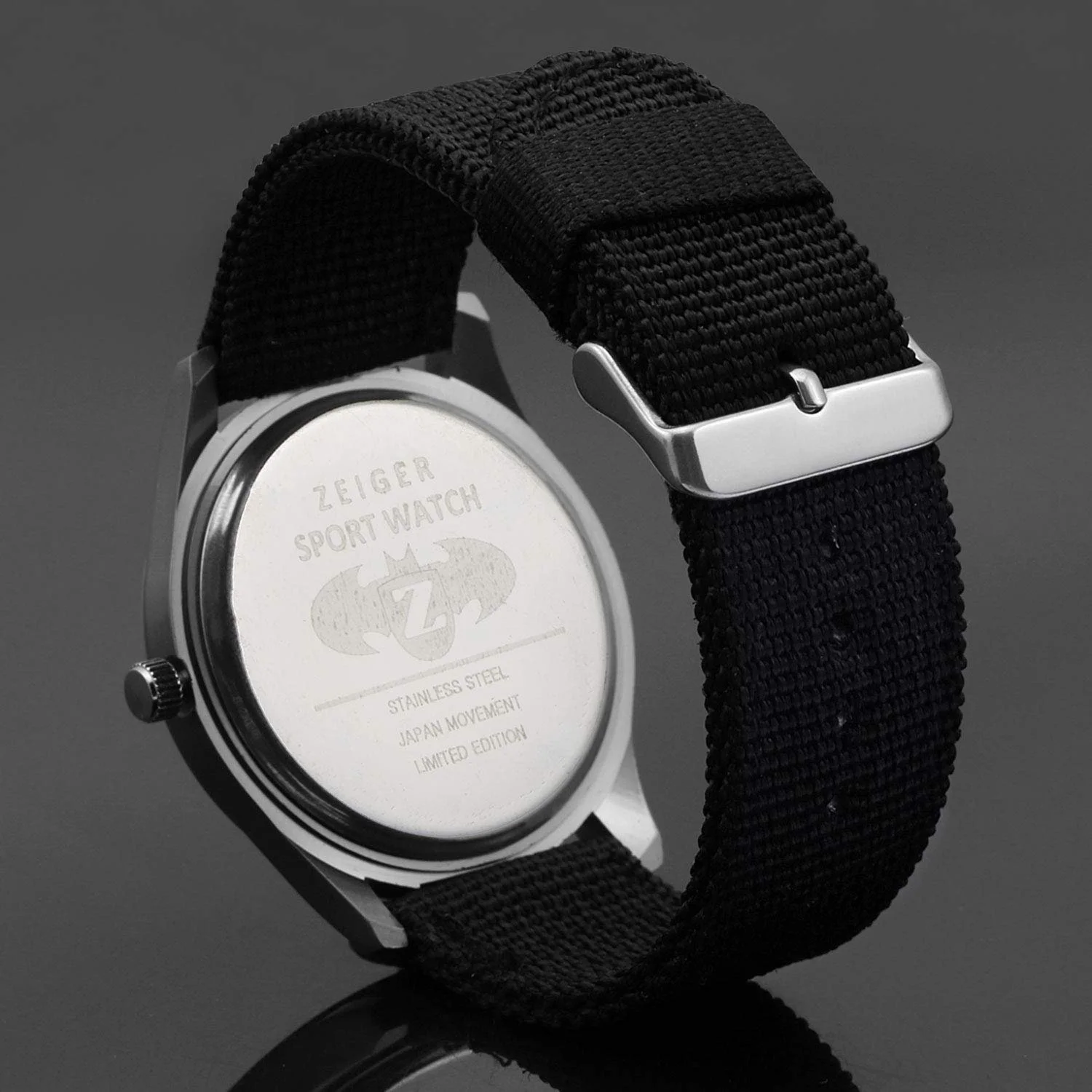 Мужские Кварцевые Аналоговые Спортивные Часы Zeiger Military с Датой, Нейлоновый Ремешок, фото №7 Мужские Кварцевые Аналоговые Спортивные Часы Zeiger Military с Датой, Нейлоновый Ремешок, фото №7