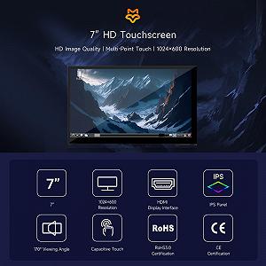 Монітор портативний сенсорний 7" LUCKFOX 7-HD-Touchscreen IPS 60 Гц ціна на synthetic.ua - Фото 1 Монітор портативний сенсорний 7" LUCKFOX 7-HD-Touchscreen IPS 60 Гц synthetic.ua - Фото 1
