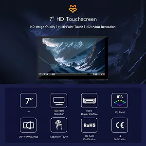 Монитор портативный сенсорный 7" LUCKFOX 7-HD-Touchscreen IPS 60 Гц цена на synthetic.ua - Фото 1 Монитор портативный сенсорный 7" LUCKFOX 7-HD-Touchscreen IPS 60 Гц synthetic.ua - Фото 1