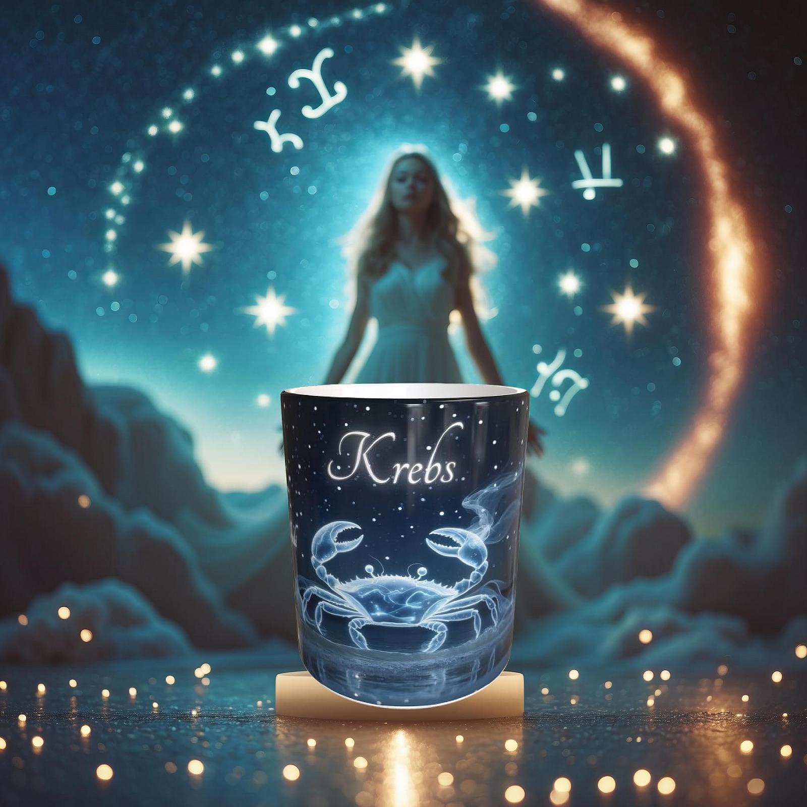 Кружка Знак Зодиака 330 мл Кружка Гороскоп с Астрологическим Мотивом Рак Свойства Идея Подарка для Родившихся в Июне Июле Кружка Рак для Кофе Чая Магазин Кружка Духовная Астрология, фото №6