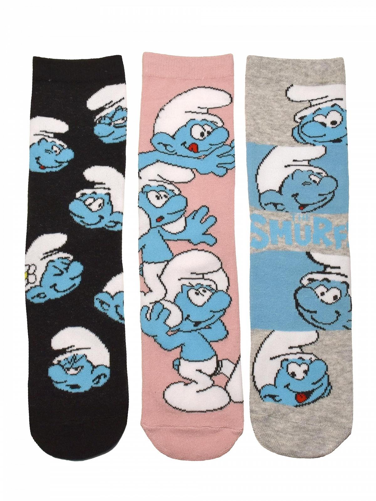 Носки United Labels The Smurfs для женщин - All-Over Женские носки 38-43 (5 пар), фото №2