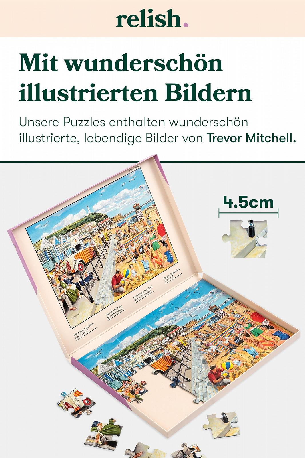 Пазл Relish Ностальгія на пляжі 35 деталей для людей з деменцією або хворобою Альцгеймера, фото №4