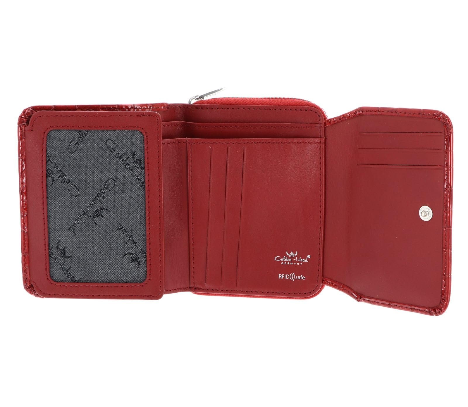 Гаманець шкіряний Golden Head Cayenne RFID 11.5 см, червоний, стандартний розмір,, фото №2