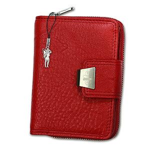 Женский кошелек из коровьей кожи 5197 Красный 9x13см - Фото 1