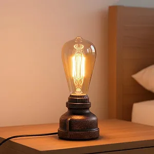 Настільна лампа DC Voltage Water Pipe Steam Punk Метал Латунь synthetic.ua - Фото 1