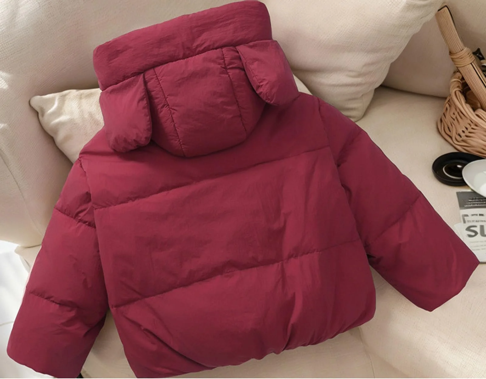 Зимняя куртка для девочек, утепленная теплая пуховая куртка, куртка Soft Shell, толстая детская куртка, термокуртка, модное термопальто, переходная куртка, детская пуховая куртка для улицы, фото №5