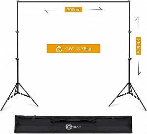 Тримач для фотофону OMBAR 2.6 x 3 м Чорний synthetic.ua - Фото 1