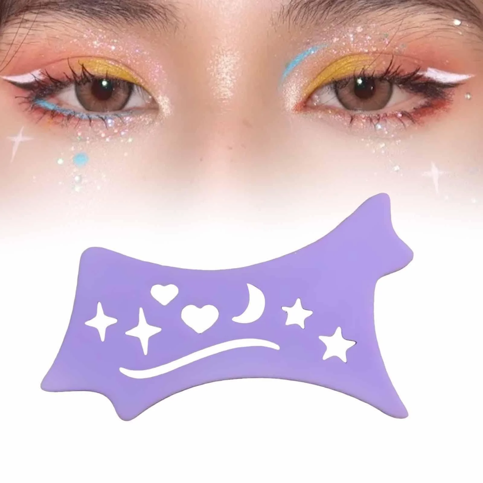 Трафарет для підводки MagiDeal Багатофункціональний Фіолетовий, фото №5