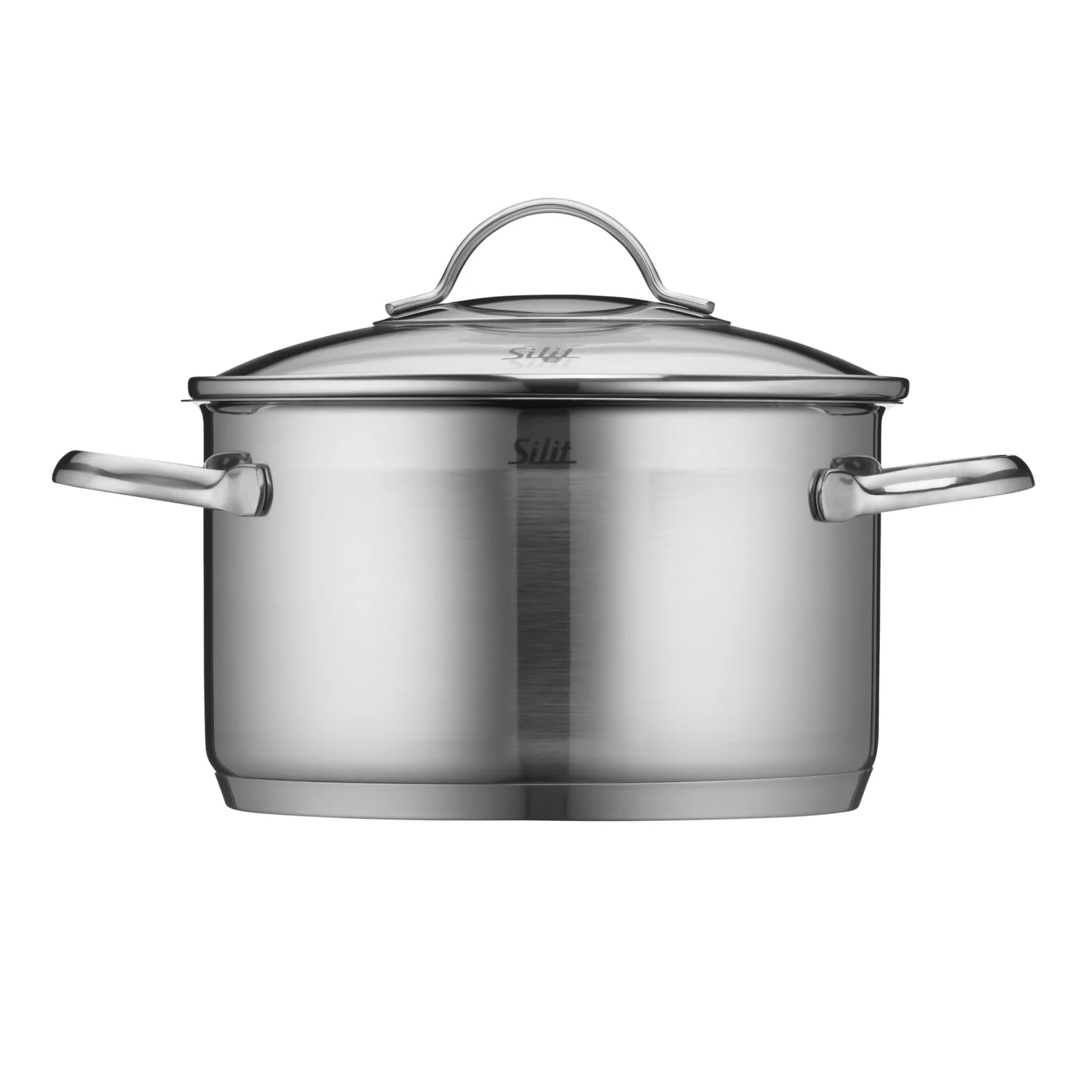 Кастрюля высокая Silit Achat с крышкой 24 см Серебристая, фото №3
