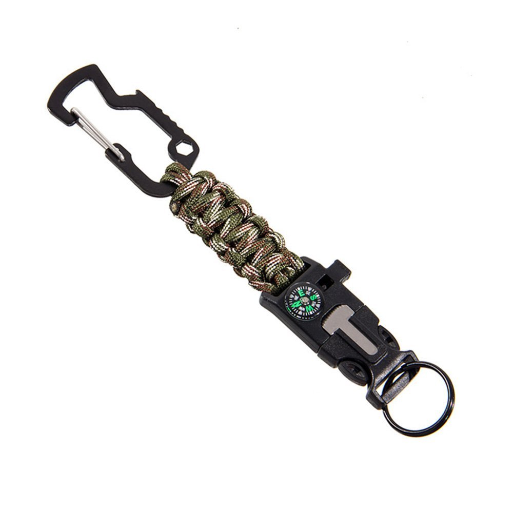Браслет Paracord 7 Core для выживания на природе, аварийный спортивный комплект с застежкой, открывалкой для бутылок, огнивом, компасом и скребком для альпинизма, велоспорта, кемпинга и пешего туризма, фото №1