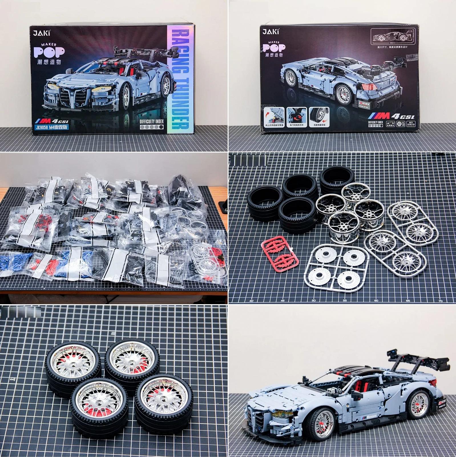 Набор Technic BMW M4 CSL 1:10 с Power Functions 2280 Части MOC Зажимные блоки, фото №2