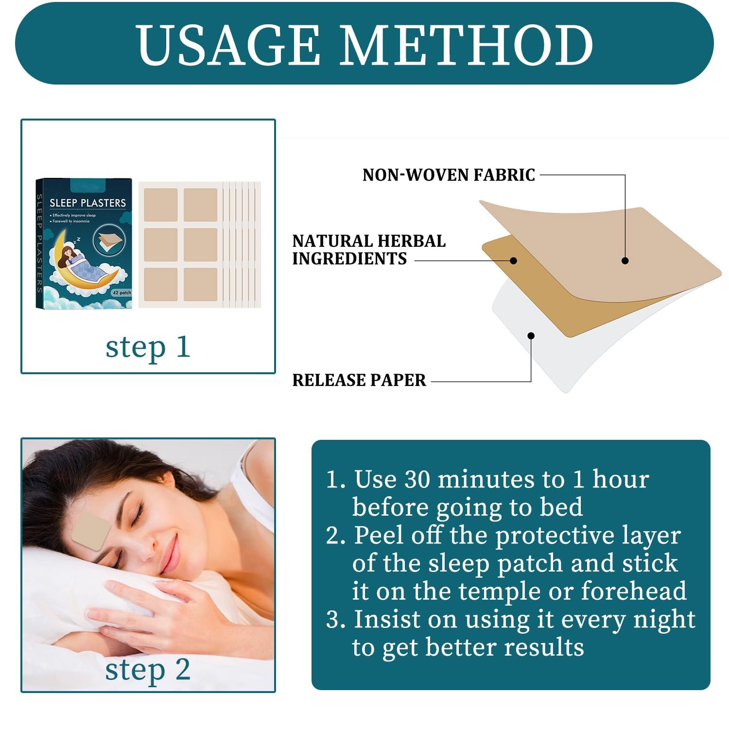 Пластыри для сна (42 шт.), фото №4