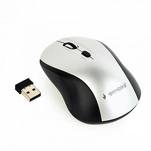 Комп'ютерна мишка бездротова Gembird MUSW-4B-02-BS Black/Silver USB synthetic.ua - Фото 1