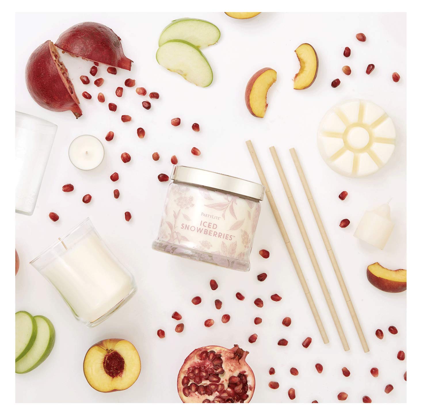 Свічки PartyLite Ice Fruit Scented Tea Lights білі, фото №2 Свічки PartyLite Ice Fruit Scented Tea Lights білі, фото №2