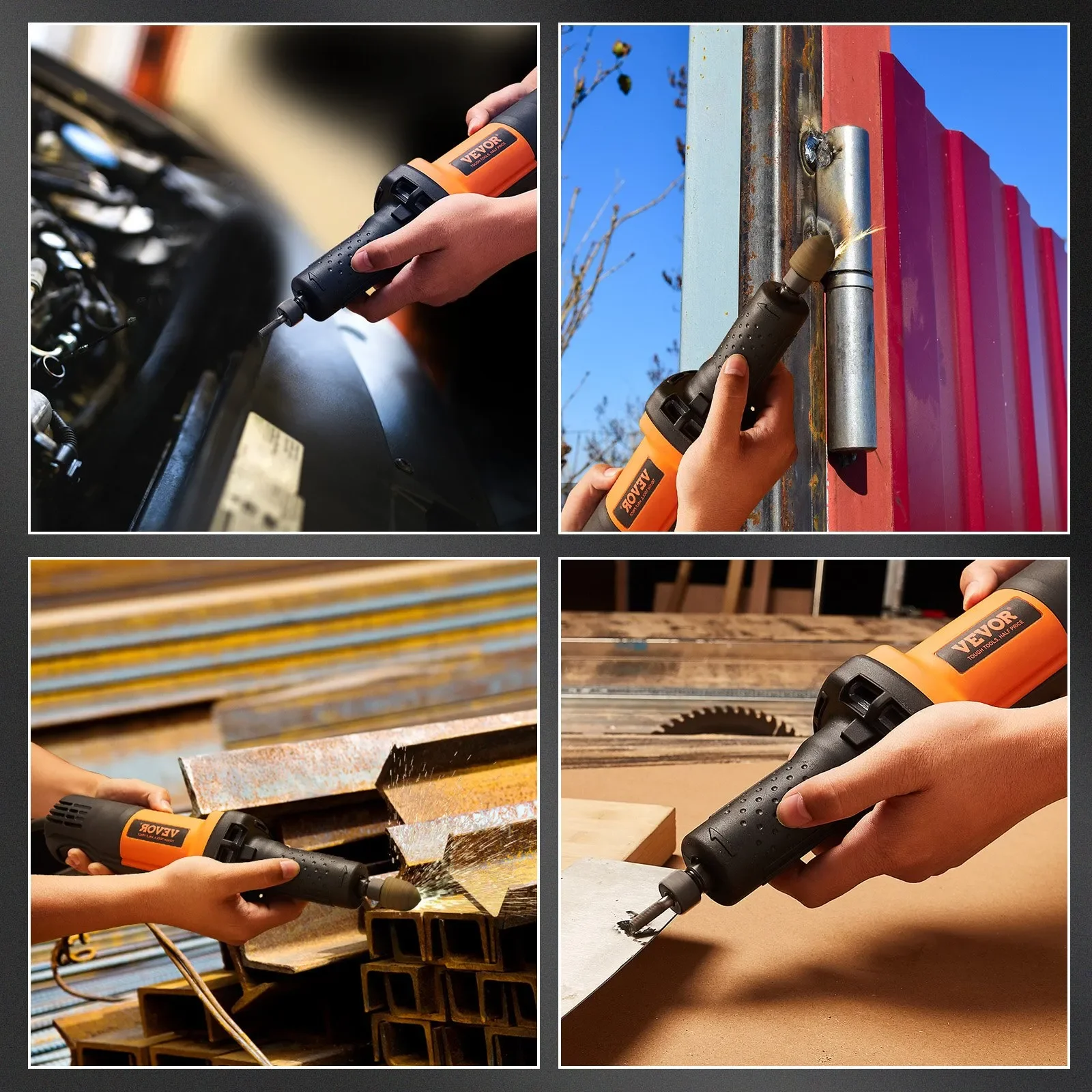 Шлифовальная машина VEVOR R0800C 820W Black/Orange, фото №8 Шлифовальная машина VEVOR R0800C 820W Black/Orange, фото №8