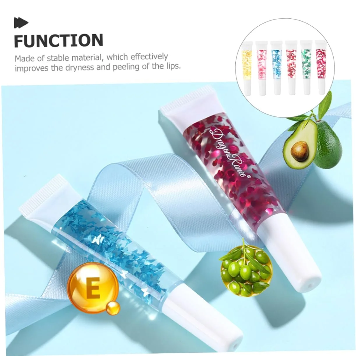 Блиск для губ Outanaya Набір 6 зволожуючий безбарвний, фото №4