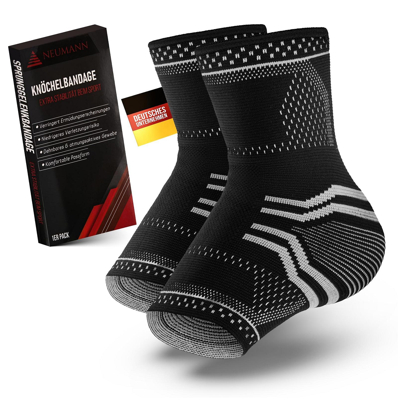 Бандаж на гомілковостопний суглоб NEUMANN® Компресійний, екстратонкий, ортопедичний, розмір S, фото №1